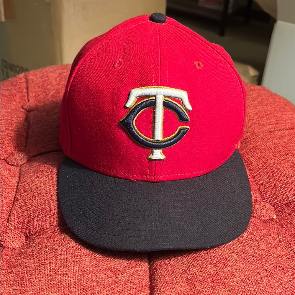 Twins New Era Red and Blue Baseball Cap